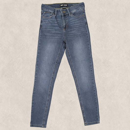 dkny jeans womens astor mid rise skinny fit blue denim pants size 26 by DKNY – | RewearableUK