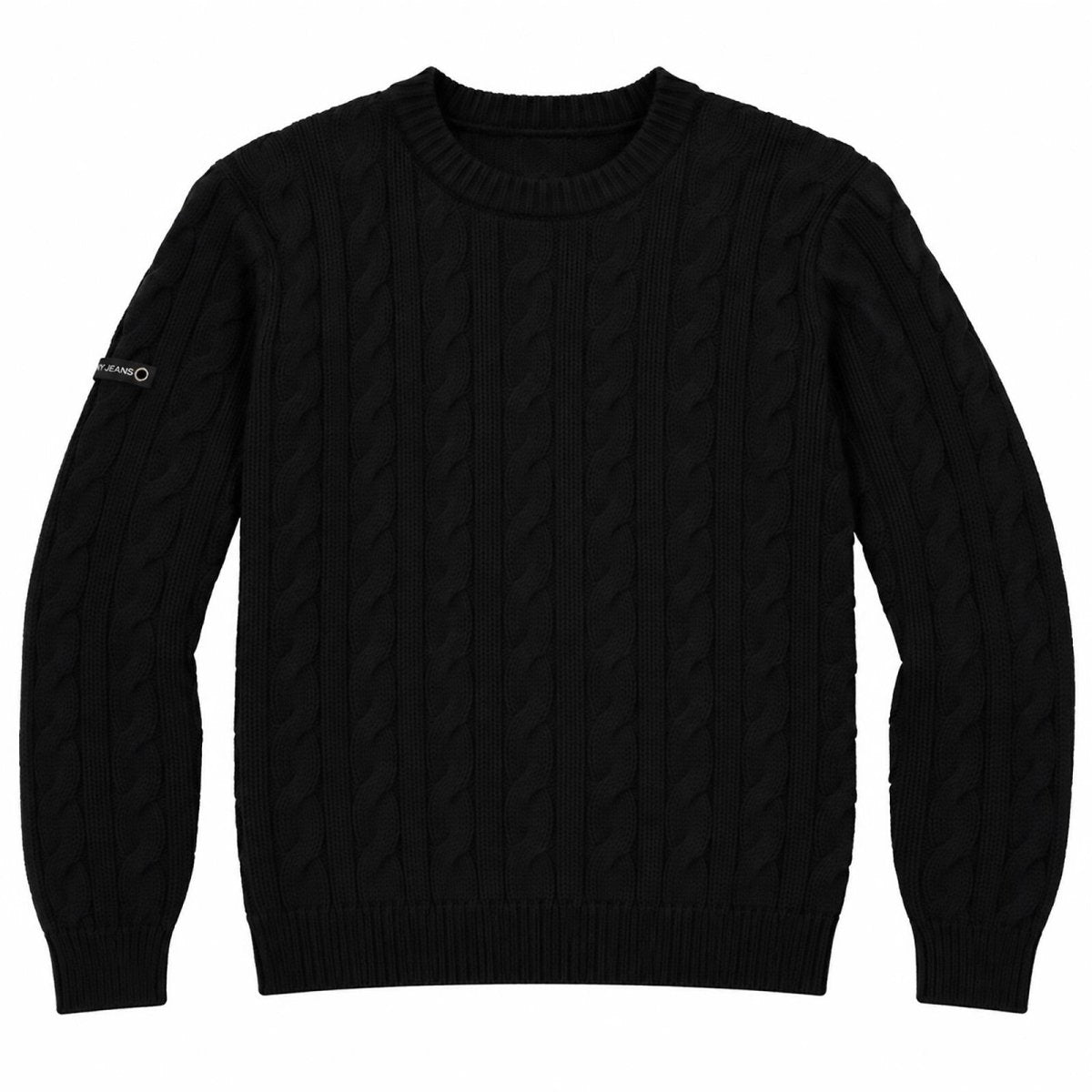 DKNY Jeans Womens Jumper S Black Cable Knit Acrylic Cotton – product photo 1 | RewearableUK
