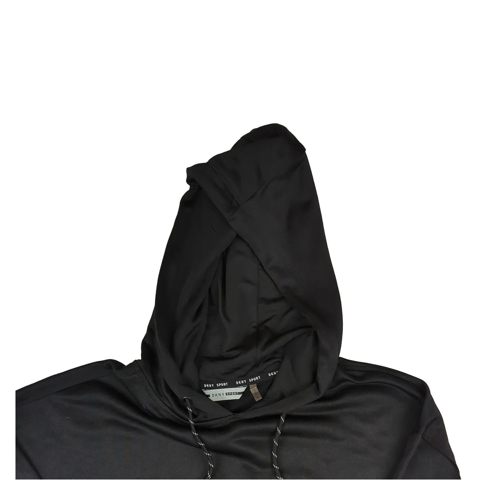DKNY DKNY Men's Black Jersey Hoodie Size M Long Sleeve Pullover Used Casual Sweater & Hoodie RewearableUK