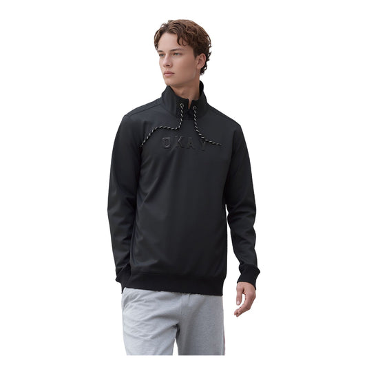 DKNY DKNY Men's Black Jersey Hoodie Size M Long Sleeve Pullover Used Casual Sweater & Hoodie RewearableUK