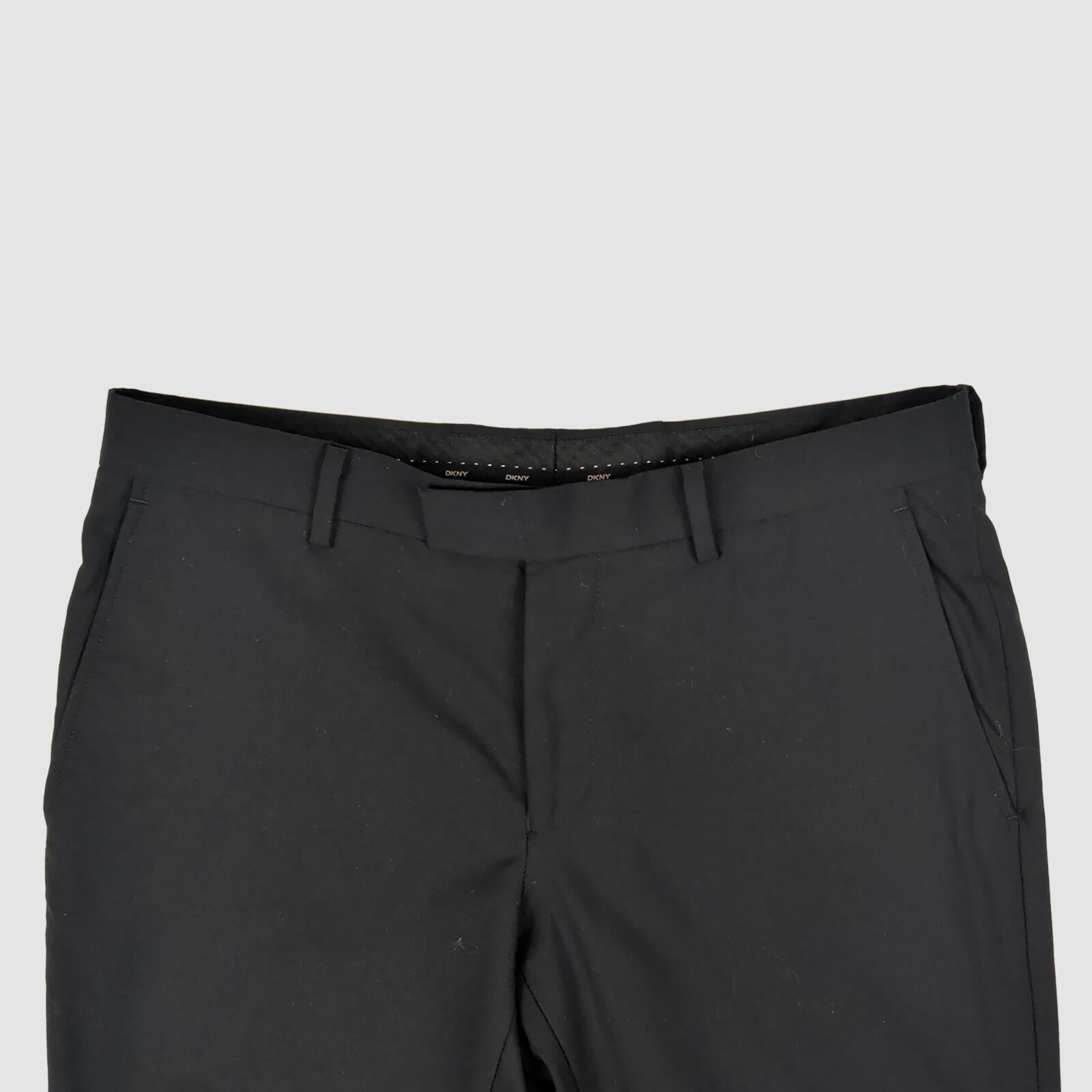 dkny mens black wool formal trousers waist 32 short by DKNY – formal | RewearableUK