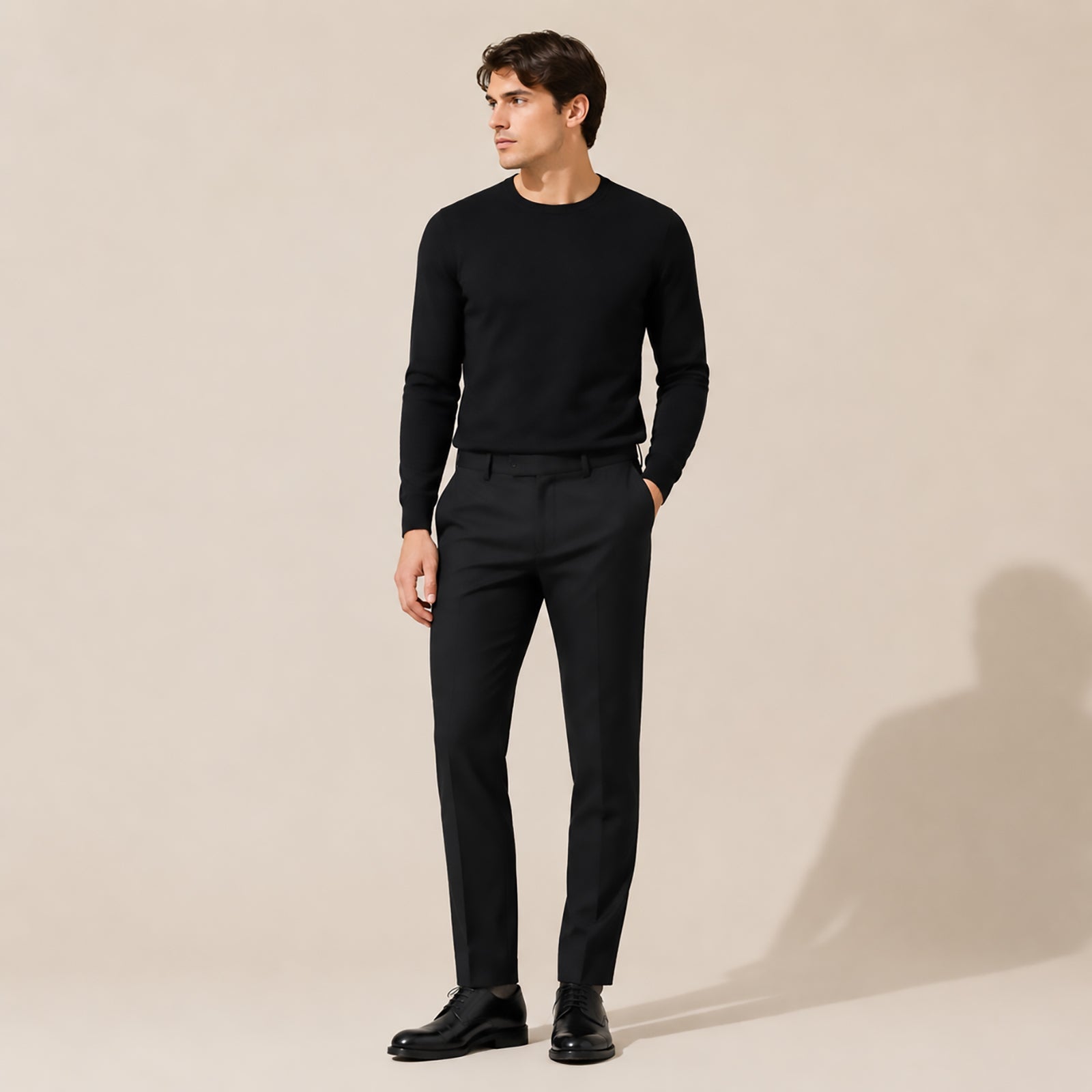 dkny mens black wool formal trousers waist 32 short by DKNY – formal | RewearableUK