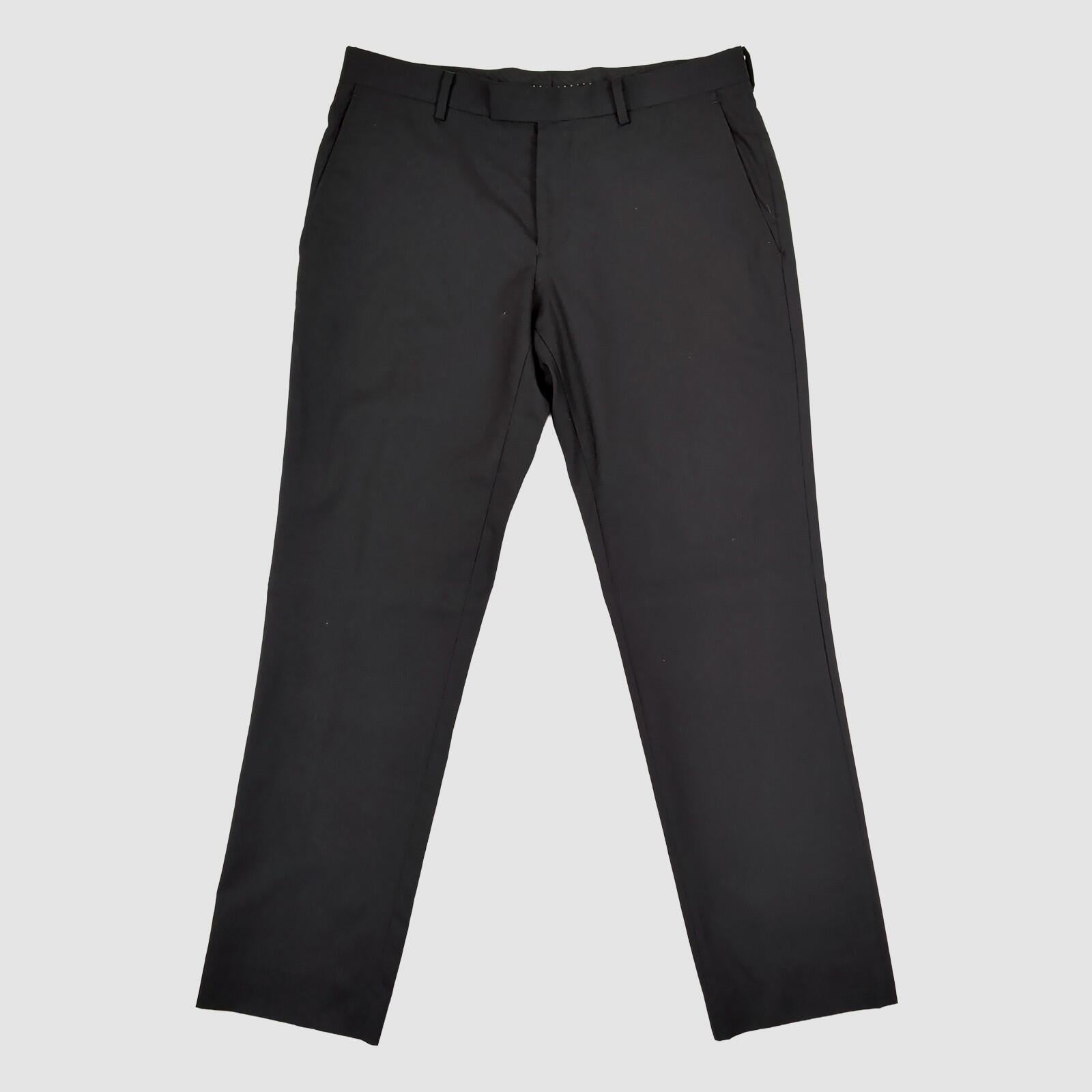 dkny mens black wool formal trousers waist 32 short by DKNY – formal | RewearableUK