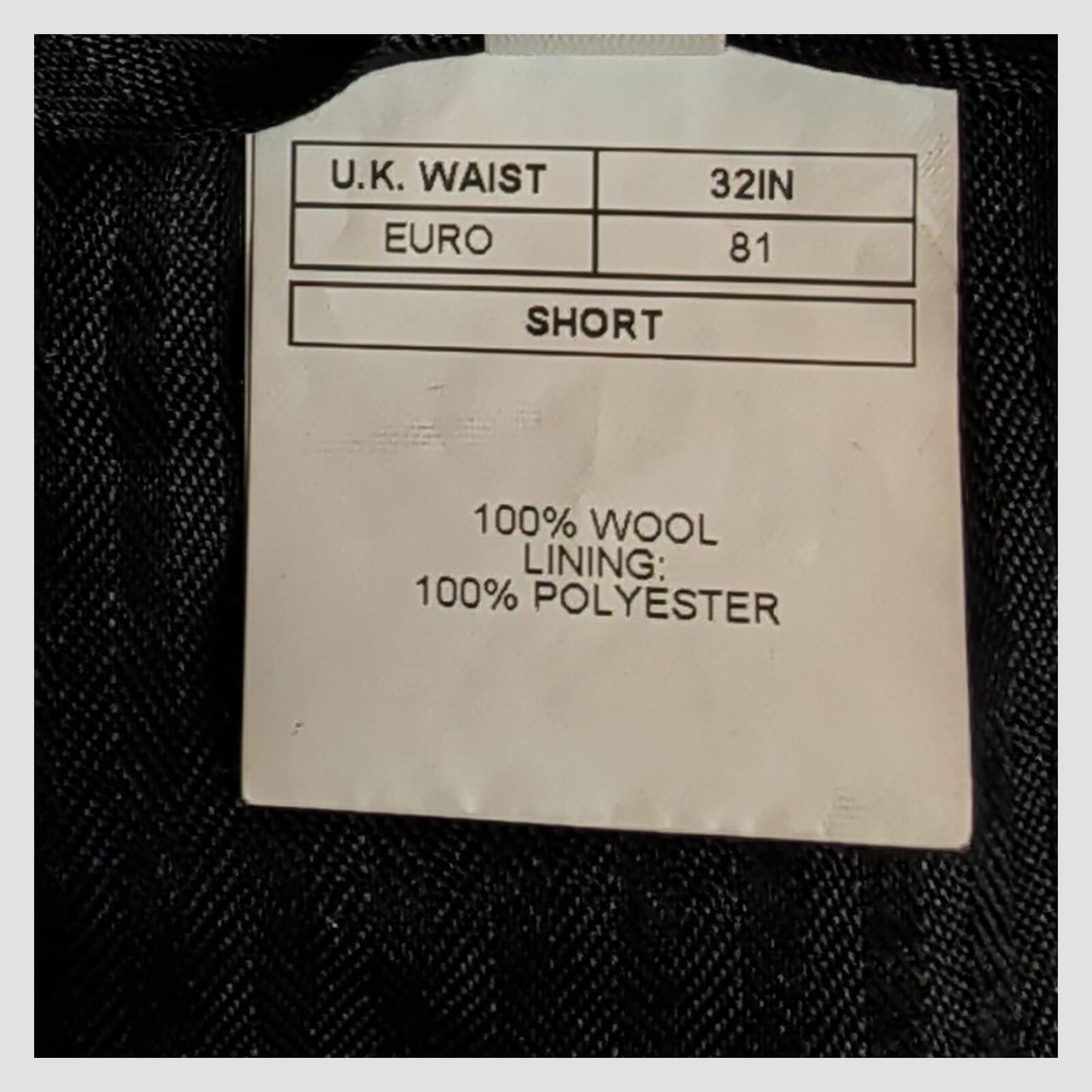 dkny mens black wool formal trousers waist 32 short by DKNY – formal | RewearableUK