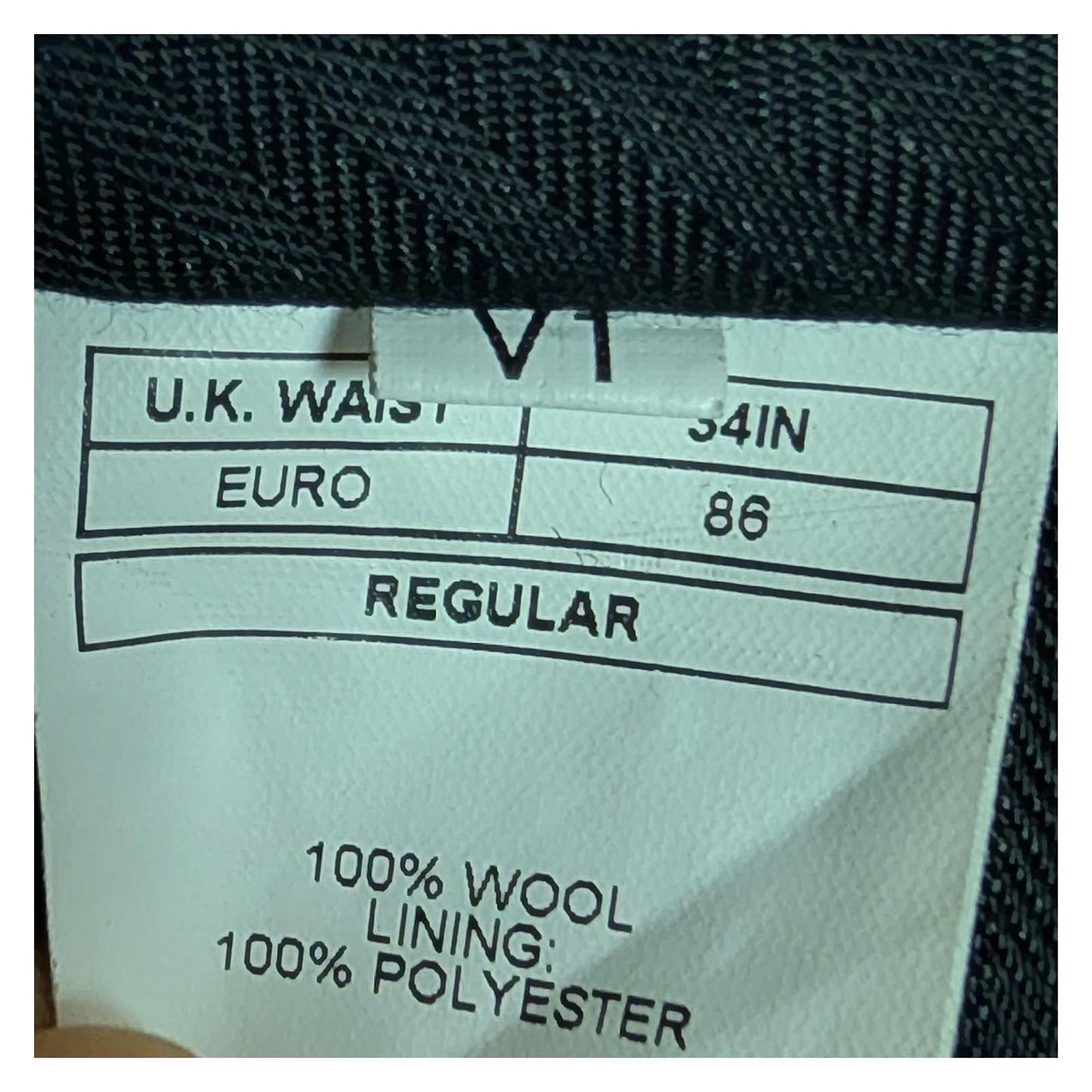 DKNY Navy Blue Wool Trousers Men's W34 Regular Slim Fit Suit Pants Smart Formal by DKNY – | RewearableUK