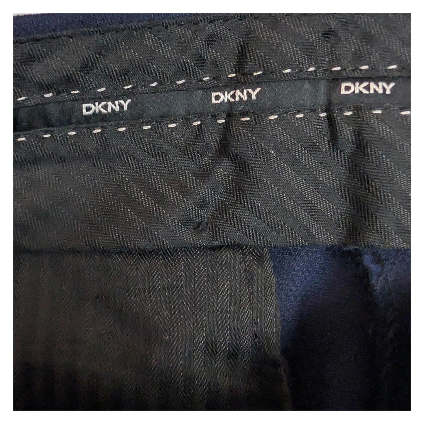 DKNY Navy Blue Wool Trousers Men's W34 Regular Slim Fit Suit Pants Smart Formal by DKNY – | RewearableUK