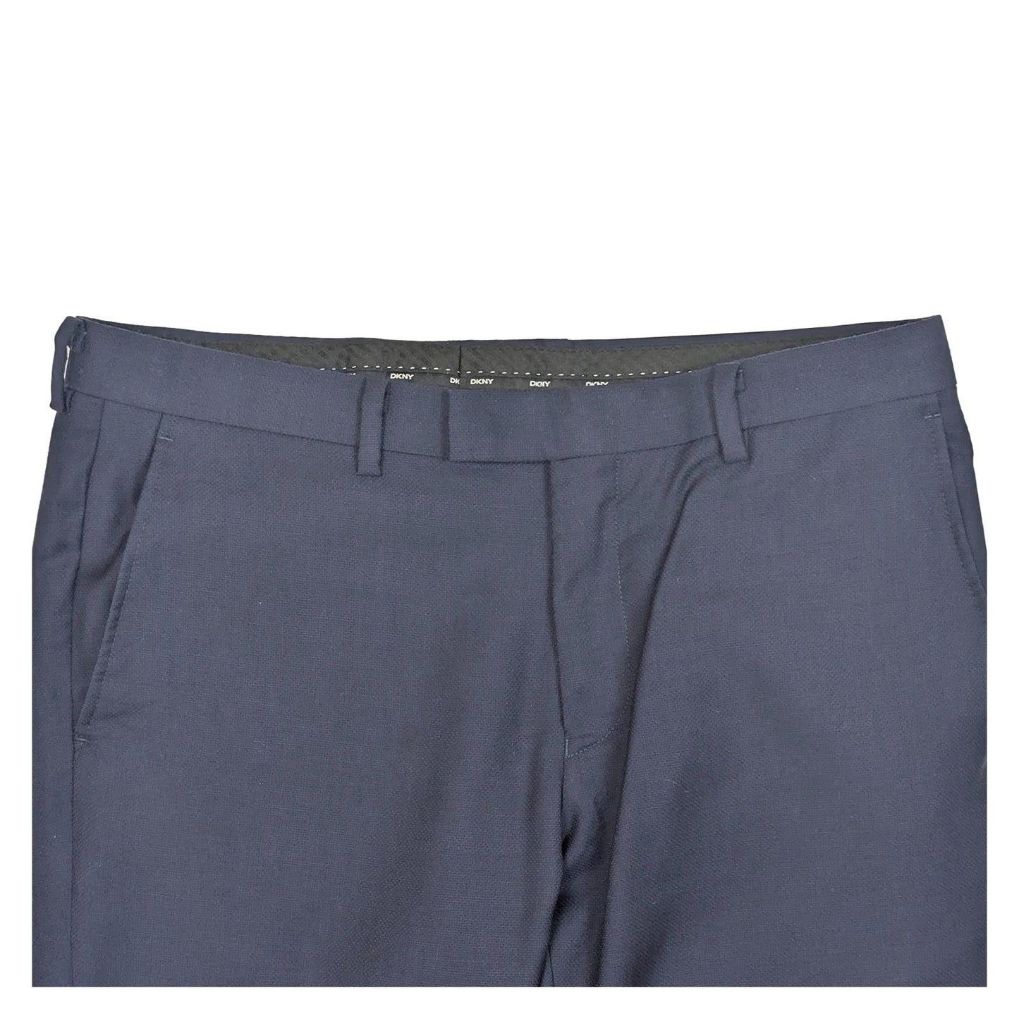 DKNY Navy Blue Wool Trousers Men's W34 Regular Slim Fit Suit Pants Smart Formal by DKNY – | RewearableUK