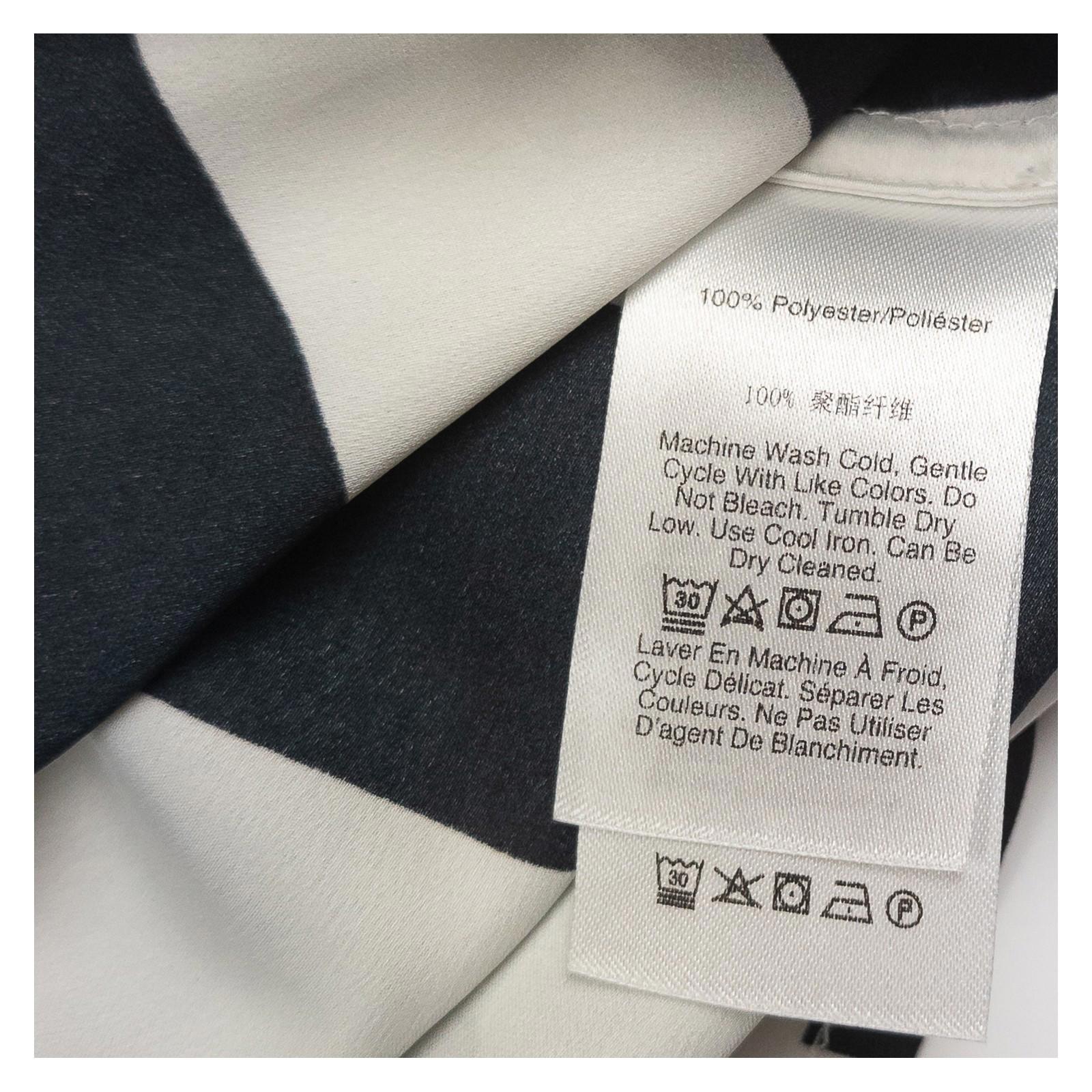 DKNY Shirt Blouse Size S Black White Striped Colour Block Long Sleeve by DKNY – | RewearableUK