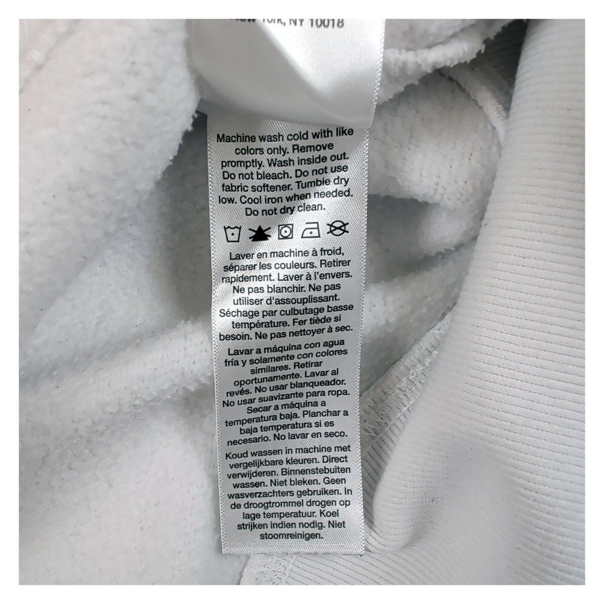 DKNY Sport Women's Hoodie Size S White Cotton Polyester Blend – product photo 5 | RewearableUK