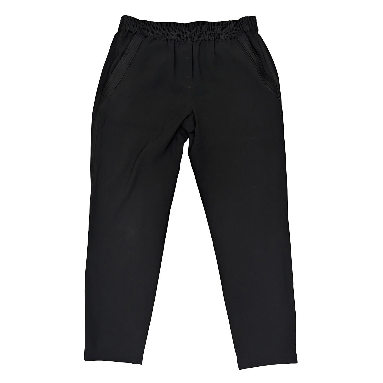 dkny women size s black elasticated waist smart jogger trousers pants by DKNY – | RewearableUK