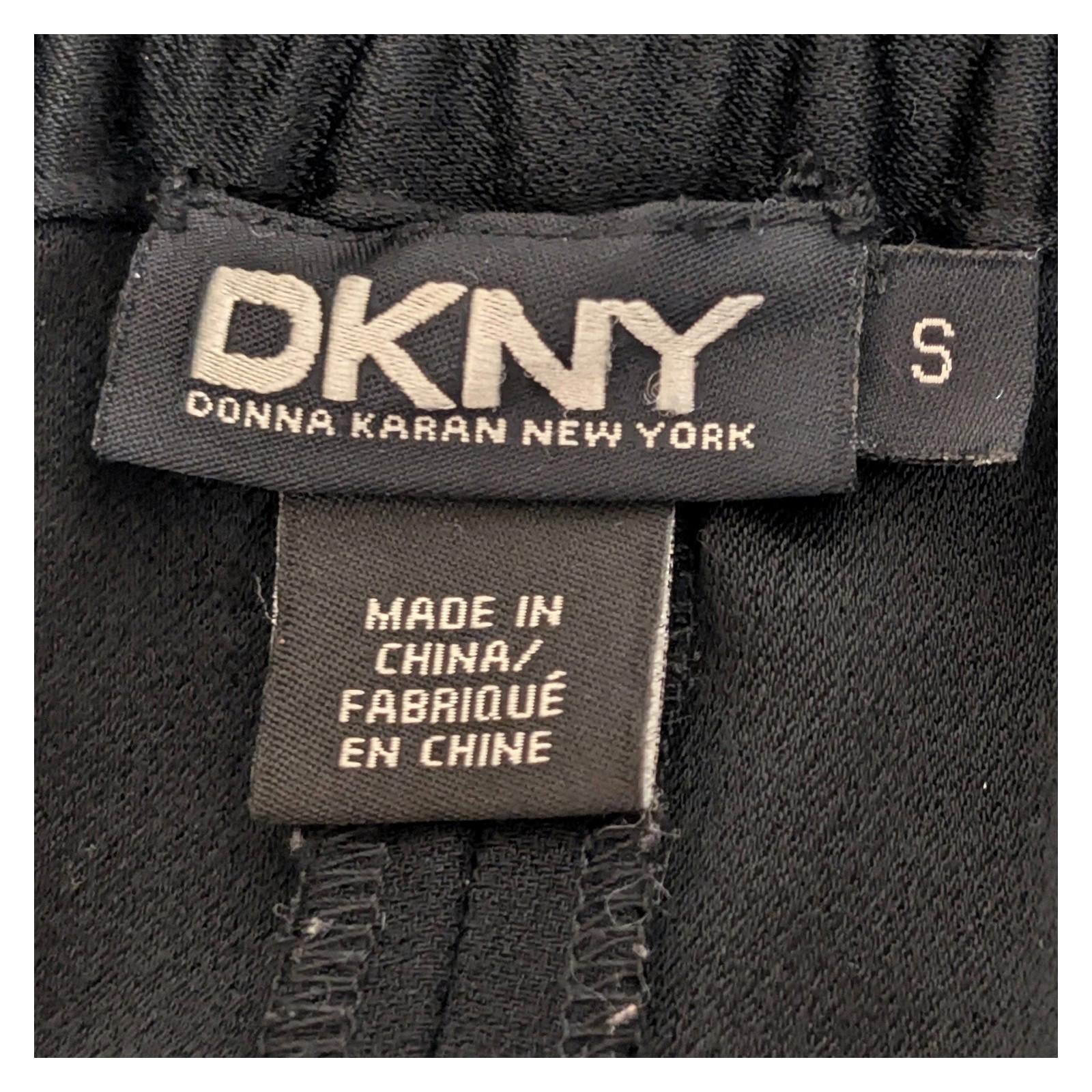 dkny women size s black elasticated waist smart jogger trousers pants by DKNY – | RewearableUK