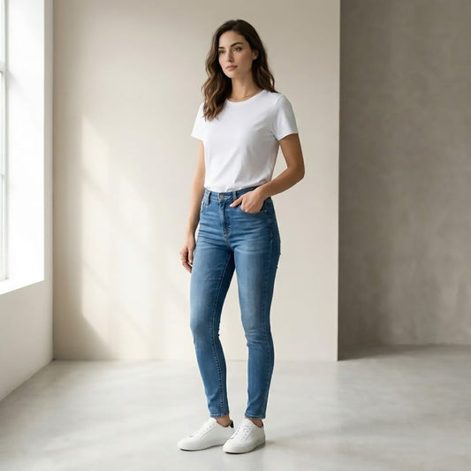 DKNY Women's Astor Skinny Fit Jeans Blue 26 by DKNY – JEANS | RewearableUK