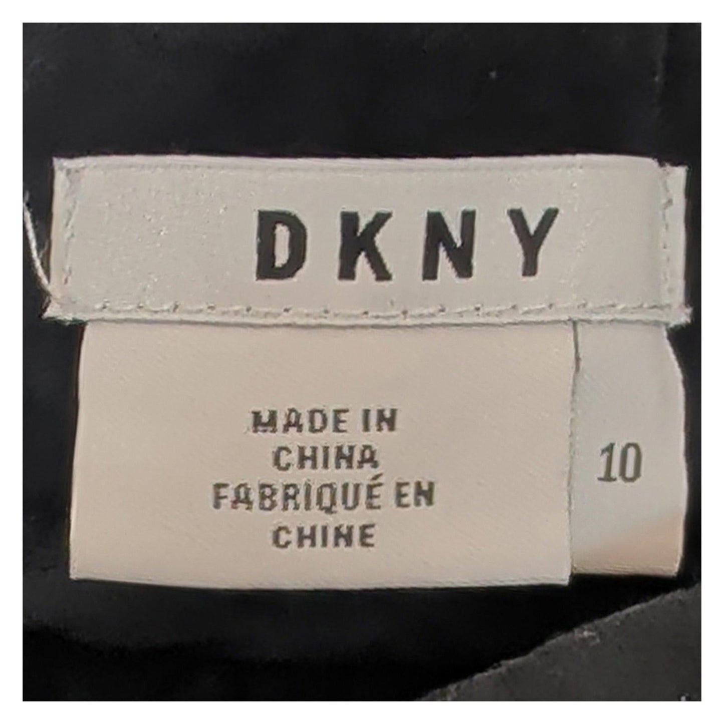 DKNY Womens Size 10 Black Slim Fit Trousers Regular Waist Cotton Stretch Pants by DKNY – | RewearableUK