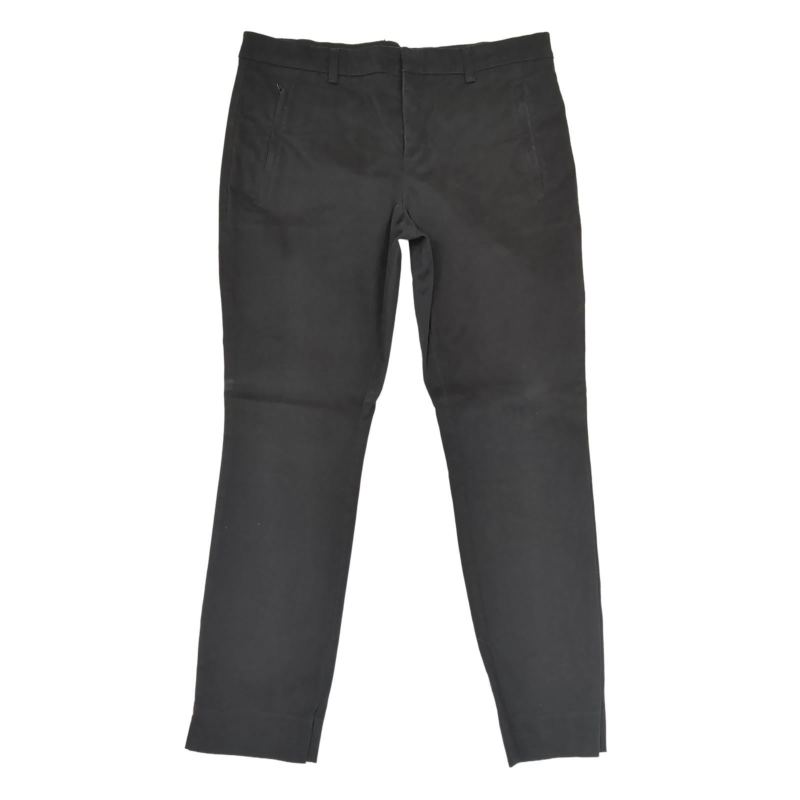 DKNY Womens Size 10 Black Slim Fit Trousers Regular Waist Cotton Stretch Pants by DKNY – | RewearableUK