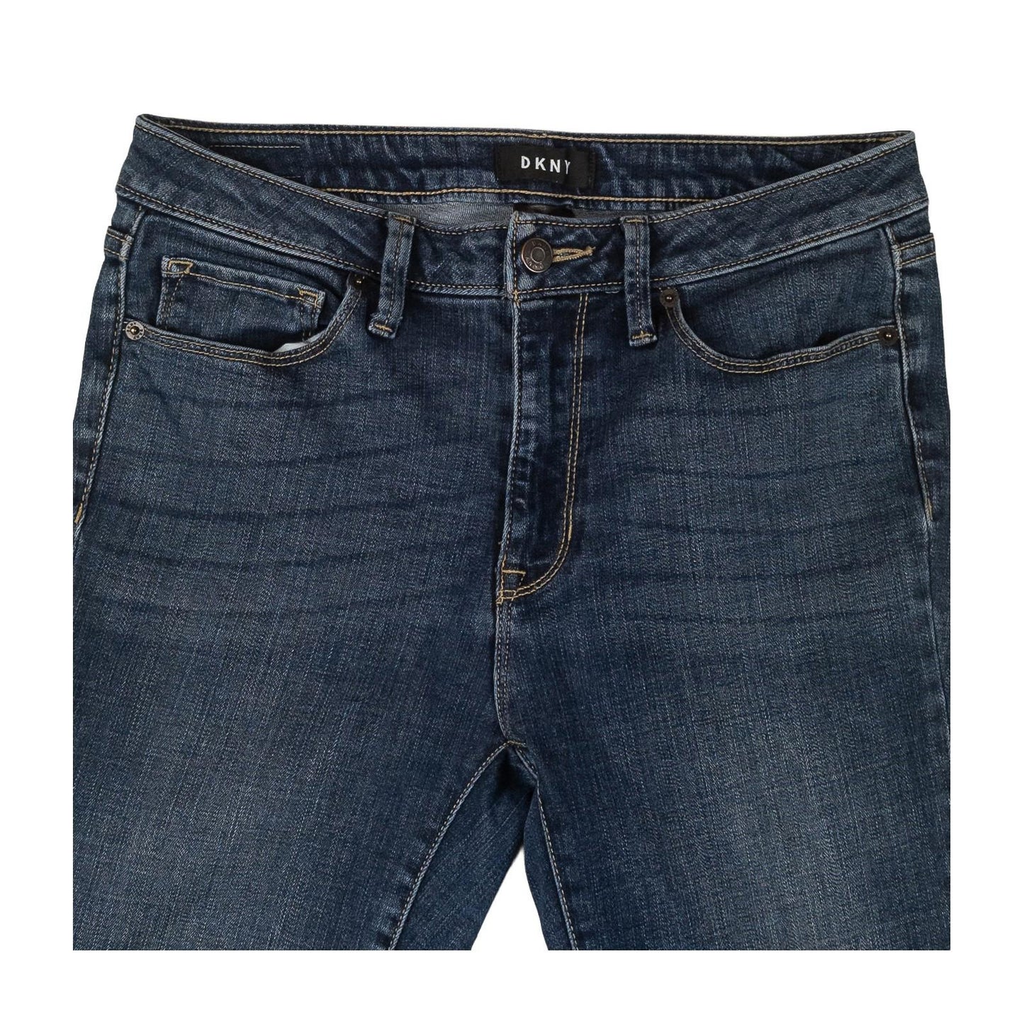 DKNY Women's Skinny Jeans W29 Blue Stretch Denim Mid Rise Ankle Grazers by DKNY – | RewearableUK