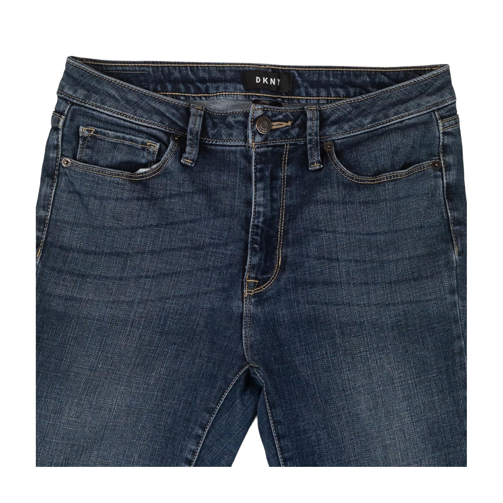 DKNY Women's Skinny Jeans W29 Blue Stretch Denim Mid Rise Ankle Grazers by DKNY – | RewearableUK