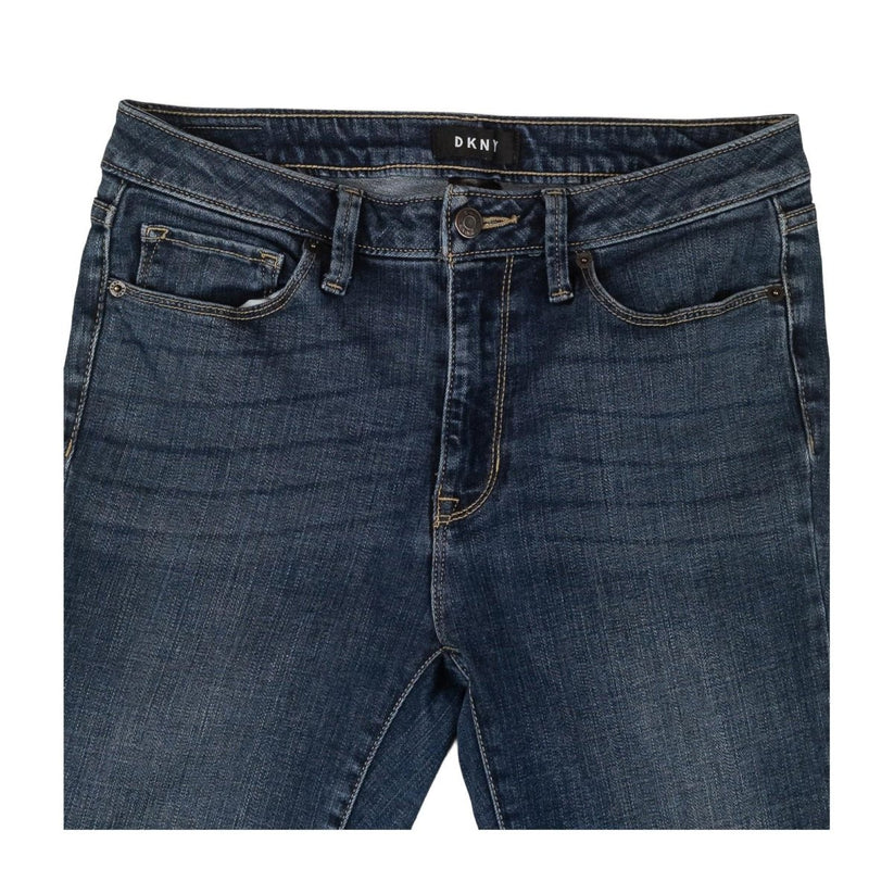 DKNY Women's Skinny Jeans W29 Blue Stretch Denim Mid Rise Ankle Grazers by DKNY – | RewearableUK