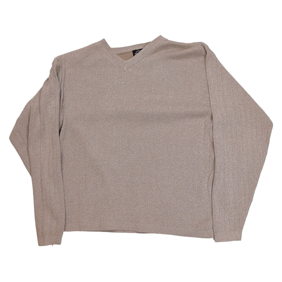 Dockers Men's Jumper M Beige V-Neck 100% Cotton – product photo 2 | RewearableUK