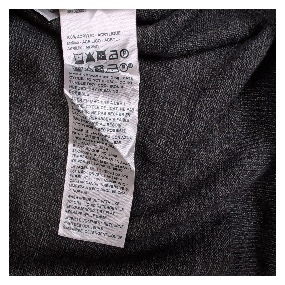 Dockers Men's Jumper XXL Dark Gray Cable Knit 100% Acrylic – product photo 8 | RewearableUK