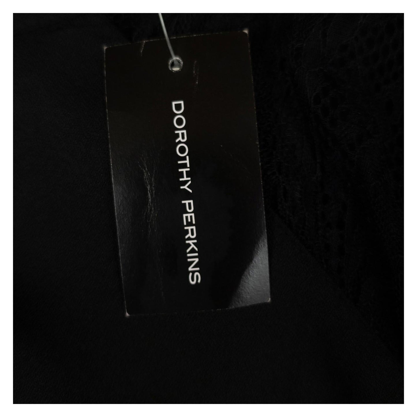 Dorothy Perkins Lace Shoulder Blouse Top UK 14 Black Long Sleeve NWT by Dorothy Perkins – | RewearableUK