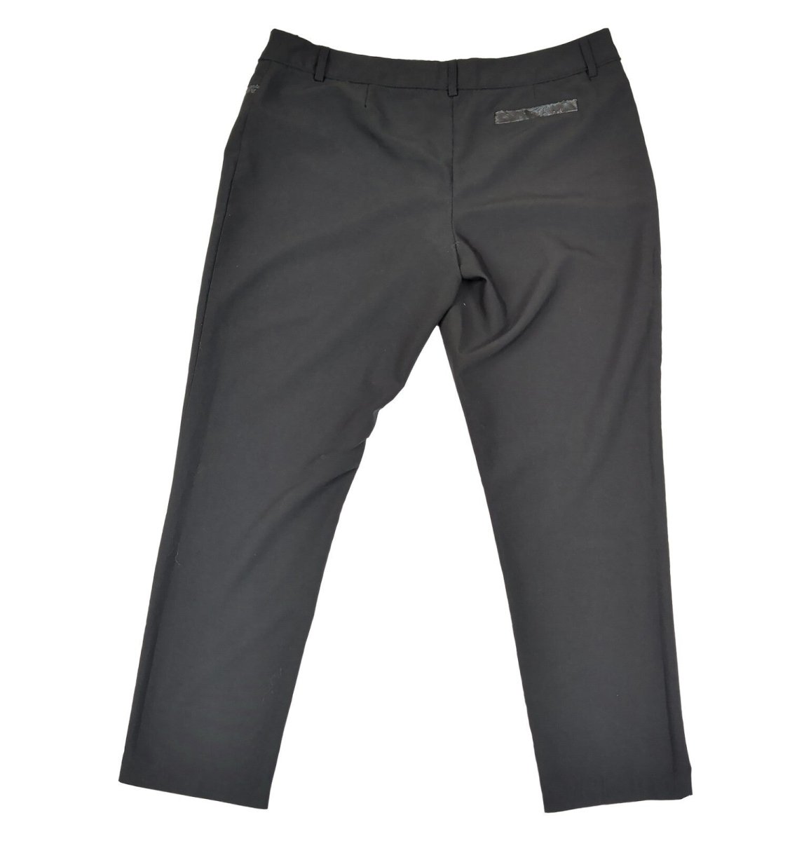 Dorothy Perkins Women's Black Smart Trousers UK 14 Faux Leather Trim Pants – product photo 2 | RewearableUK