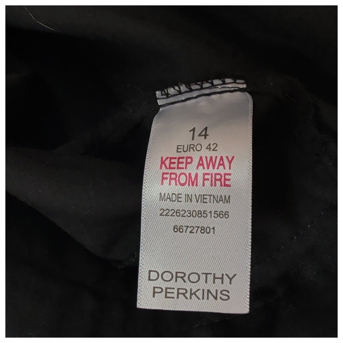 Dorothy Perkins Women's Black Smart Trousers UK 14 Faux Leather Trim Pants – product photo 6 | RewearableUK
