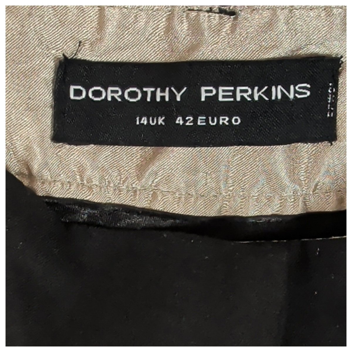 Dorothy Perkins Women's Black Smart Trousers UK 14 Faux Leather Trim Pants – product photo 4 | RewearableUK