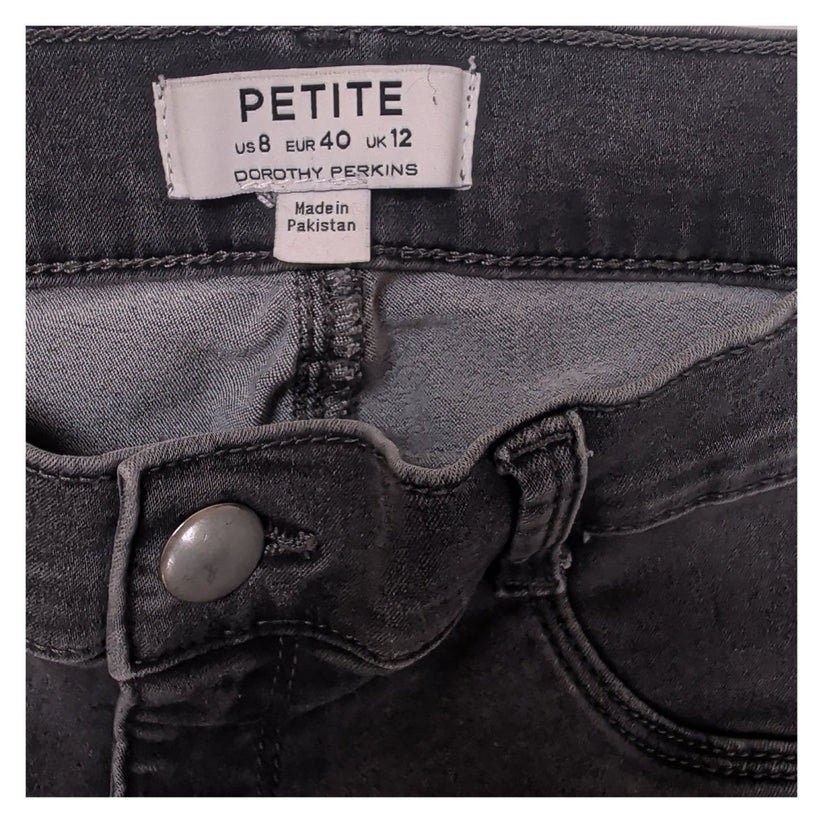 Dorothy Perkins Women's Petite Skinny Jeans UK 12 Charcoal Grey Denim Trousers – Jeans product photo 5 | RewearableUK
