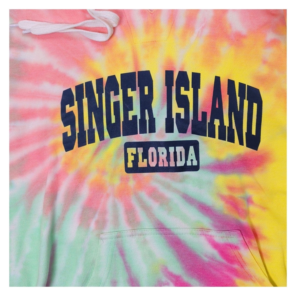 Dreamsicle Singer Island Florida Tie Dye Hoodie XL Pastel Pullover – product photo 2 | RewearableUK