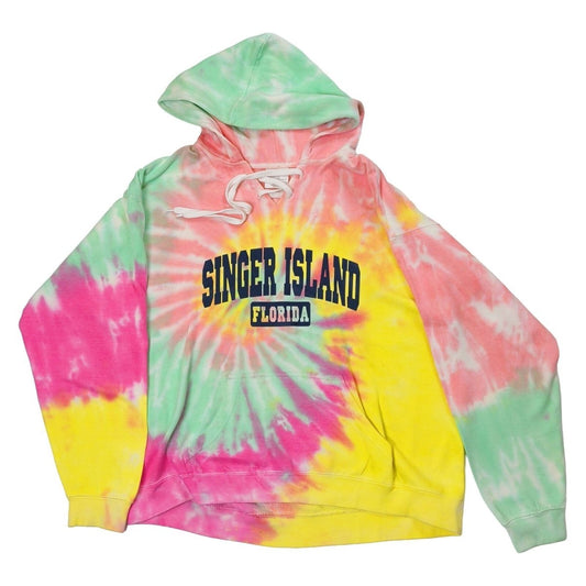 Dreamsicle Singer Island Florida Tie Dye Hoodie XL Pastel Pullover – product photo 1 | RewearableUK