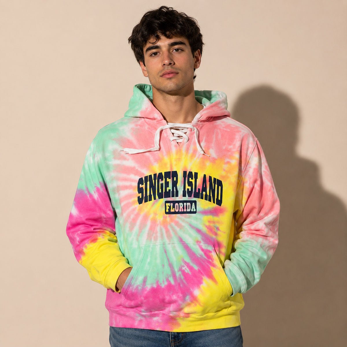 Dreamsicle Singer Island Florida Tie-Dye Hoodie XL Pastel – Sweater & Hoodie product photo 1 | RewearableUK