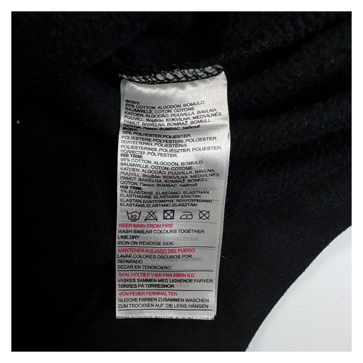 Duck and Cover Mens Hoodie L Black Graphic Print – product photo 7 | RewearableUK