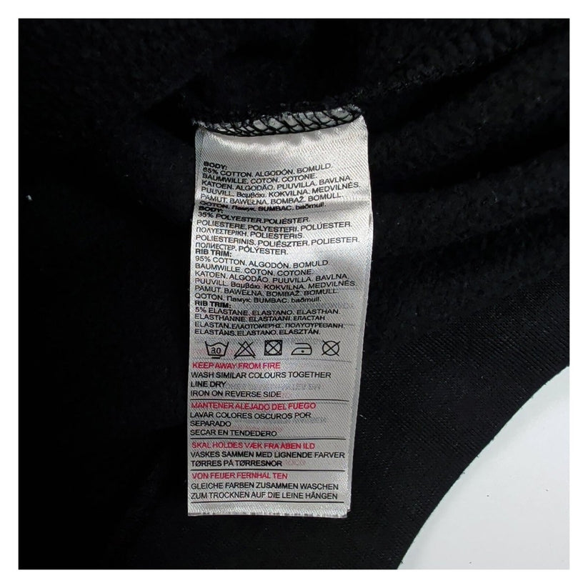 Duck and Cover Mens Hoodie L Black Graphic Print – product photo 7 | RewearableUK