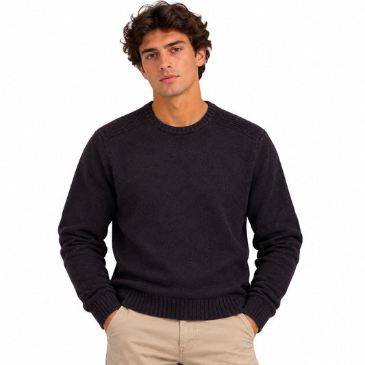 Eddie Bauer Men's Cotton Crew Neck Jumper XXL Black – jumper product photo 1 | RewearableUK