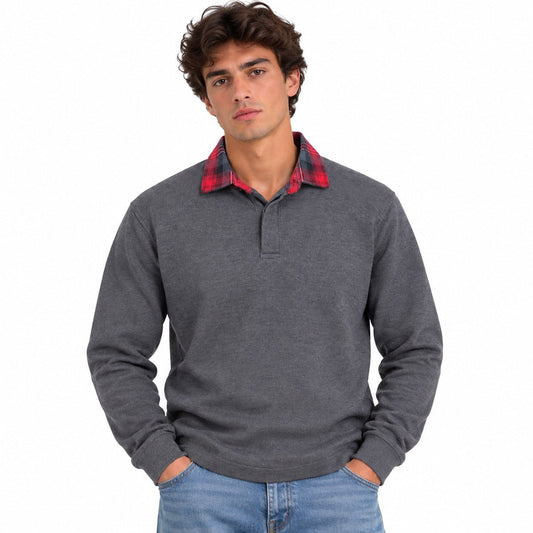 Eddie Bauer Men's Cotton Shirt S Grey Plaid Collar – jumper product photo 1 | RewearableUK