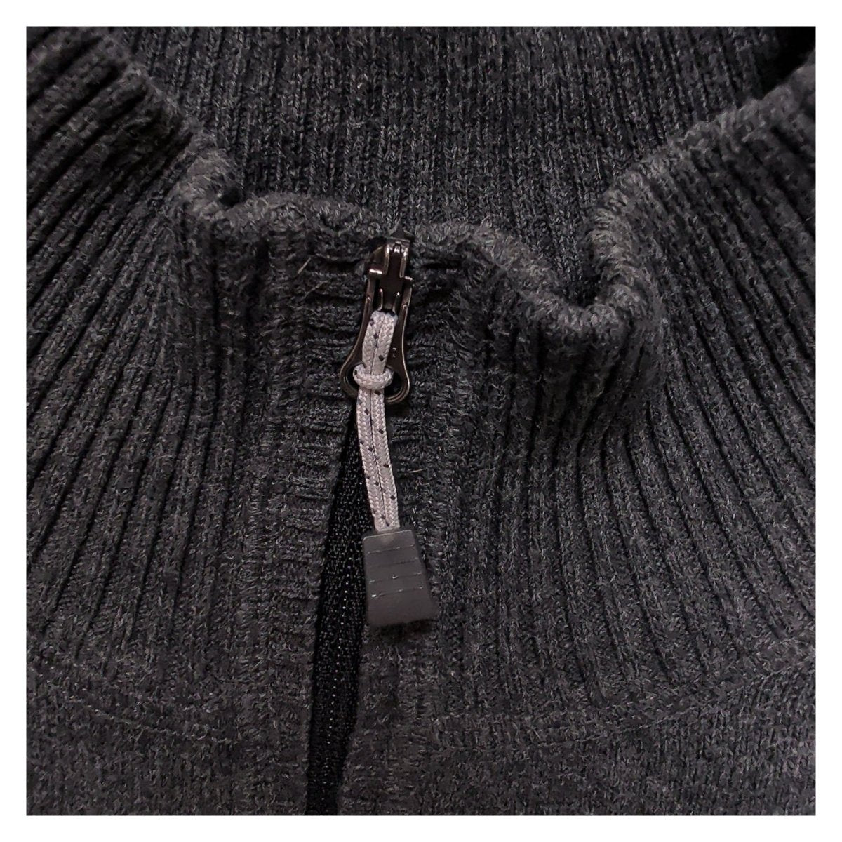 Eddie Bauer Men's Jumper XL Dark Gray Half Zip Knit – product photo 3 | RewearableUK