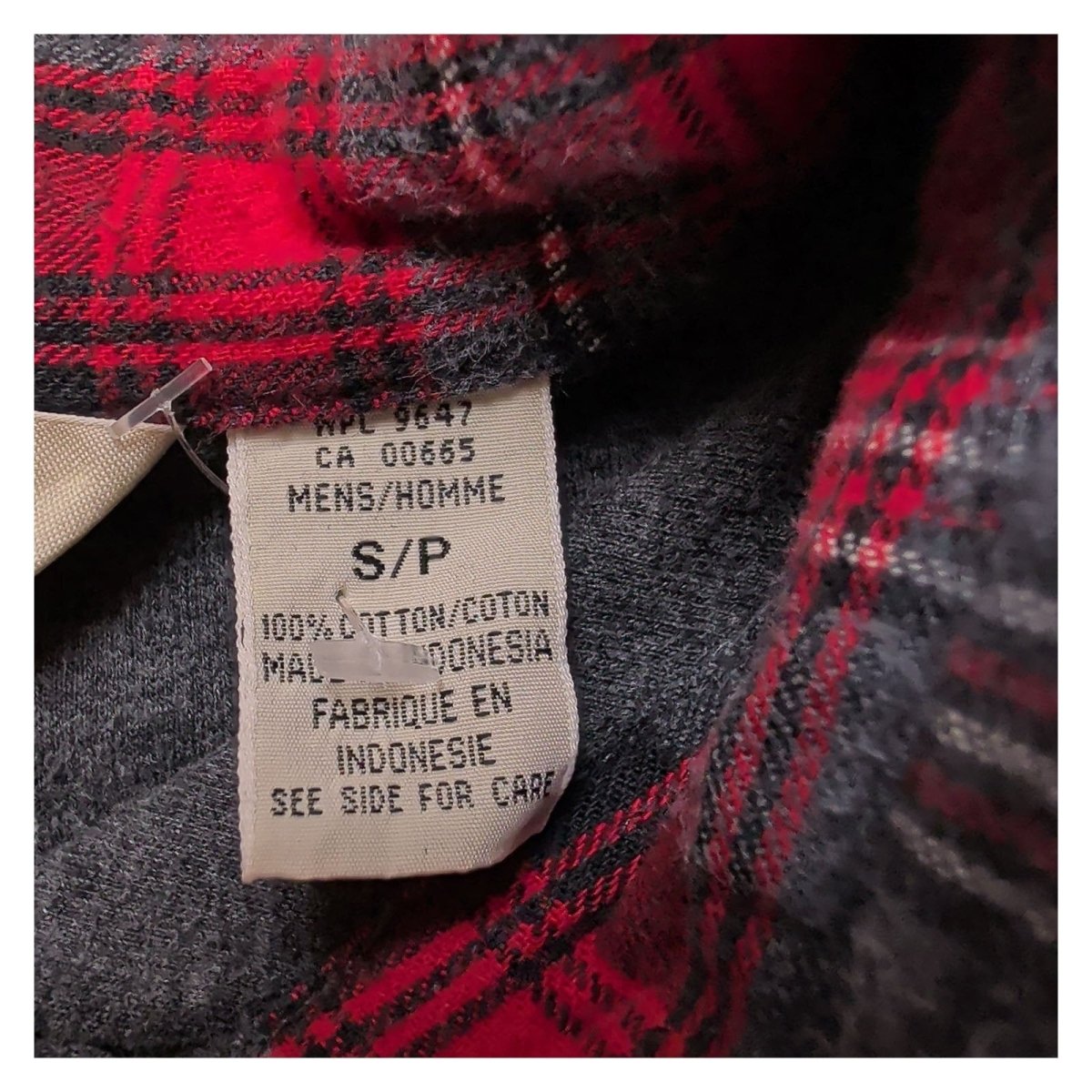 Eddie Bauer Mens Small Grey Red Plaid Cotton Long Sleeve Shirt – product photo 8 | RewearableUK