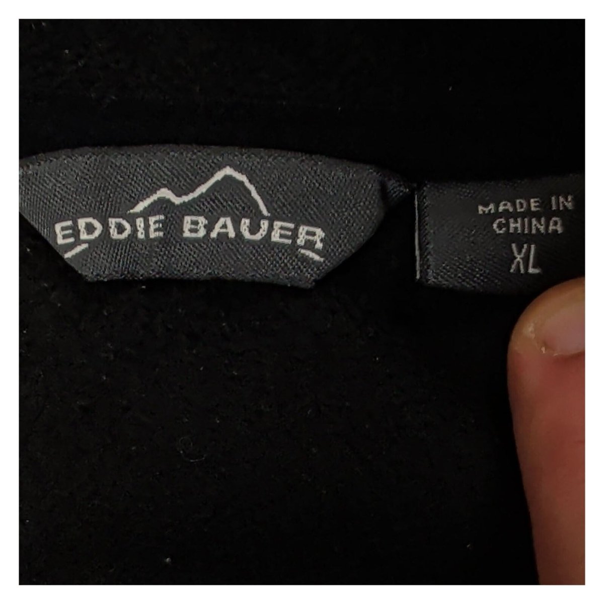 Eddie Bauer ON24 Full Zip Fleece Jacket XL Black Three Pocket – product photo 4 | RewearableUK