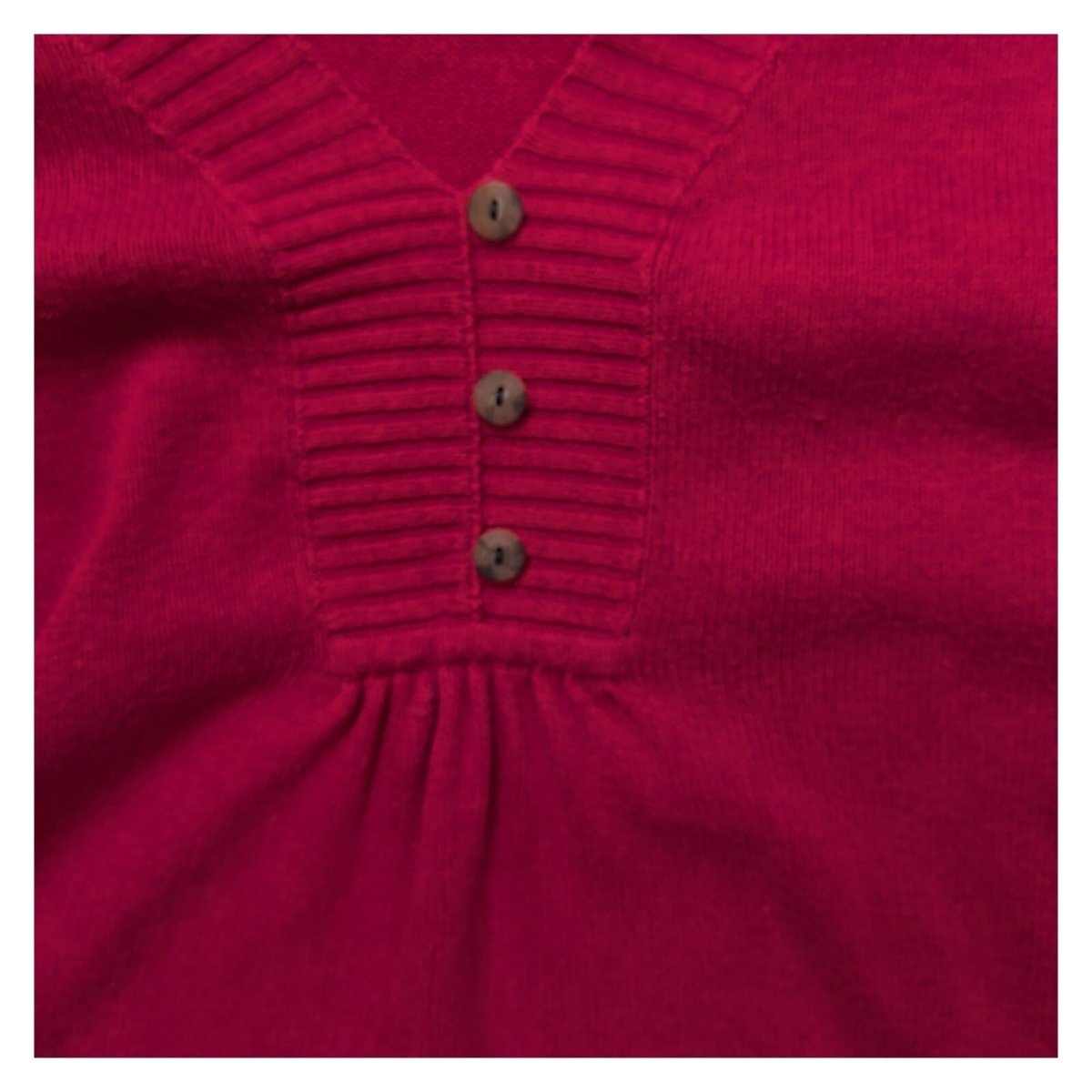 Eddie Bauer Women Jumper Medium Pink V-Neck Button Detail – product photo 6 | RewearableUK