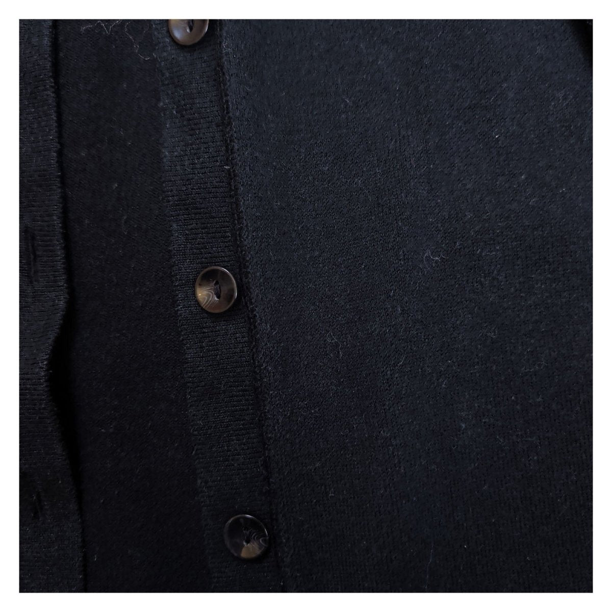 Eddie Bauer Women's Cardigan M Navy Cotton Nylon Button Front – product photo 3 | RewearableUK
