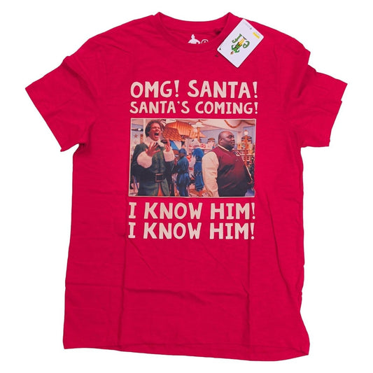 Elf Unisex Adults T-Shirt M Red Santa Graphic – product photo 1 | RewearableUK