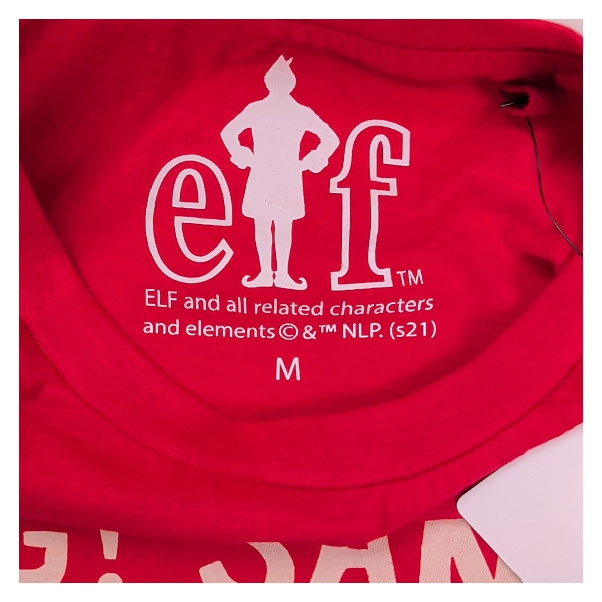 Elf Unisex Adults T-Shirt M Red Santa Graphic – product photo 4 | RewearableUK