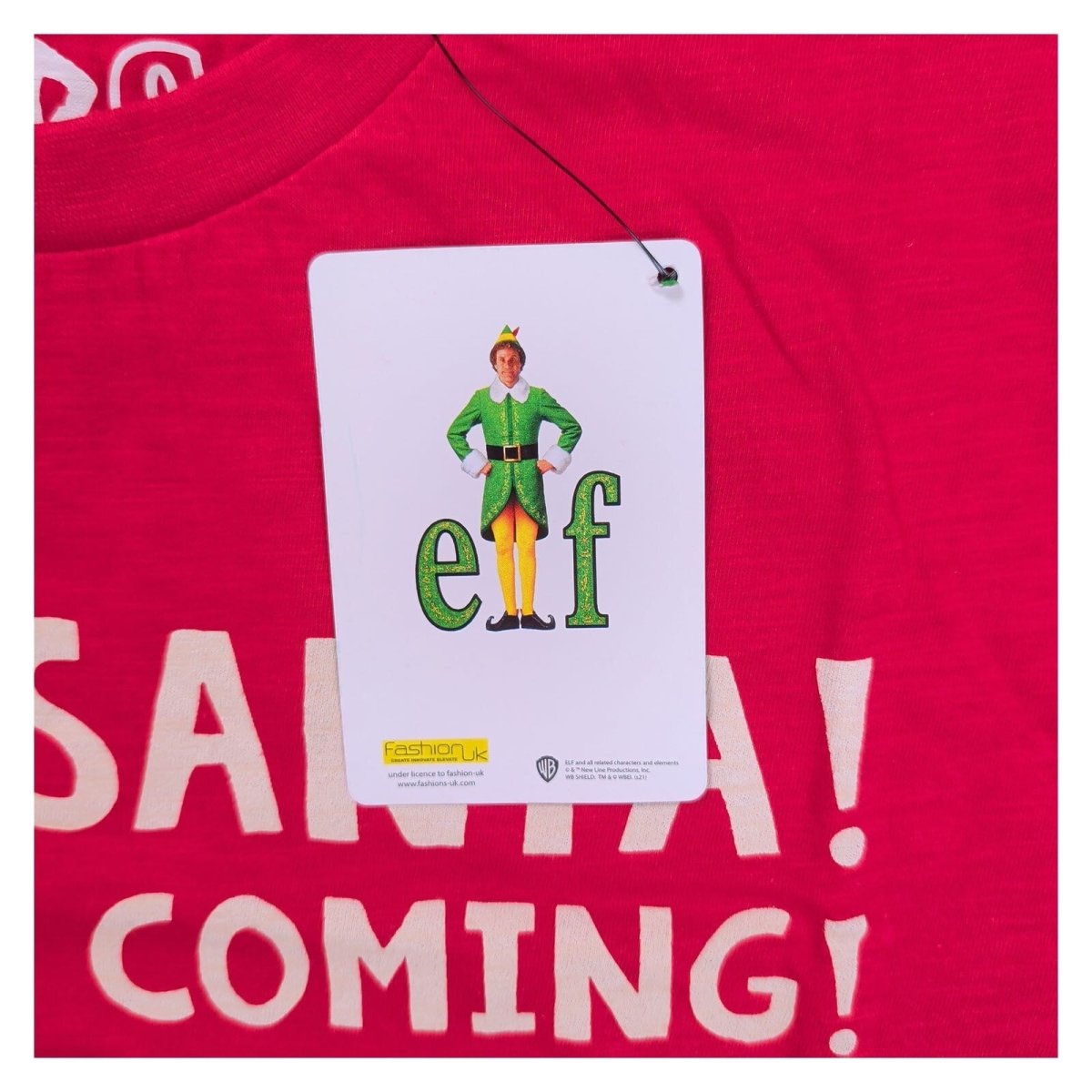 Elf Unisex Adults T-Shirt M Red Santa Graphic – product photo 6 | RewearableUK