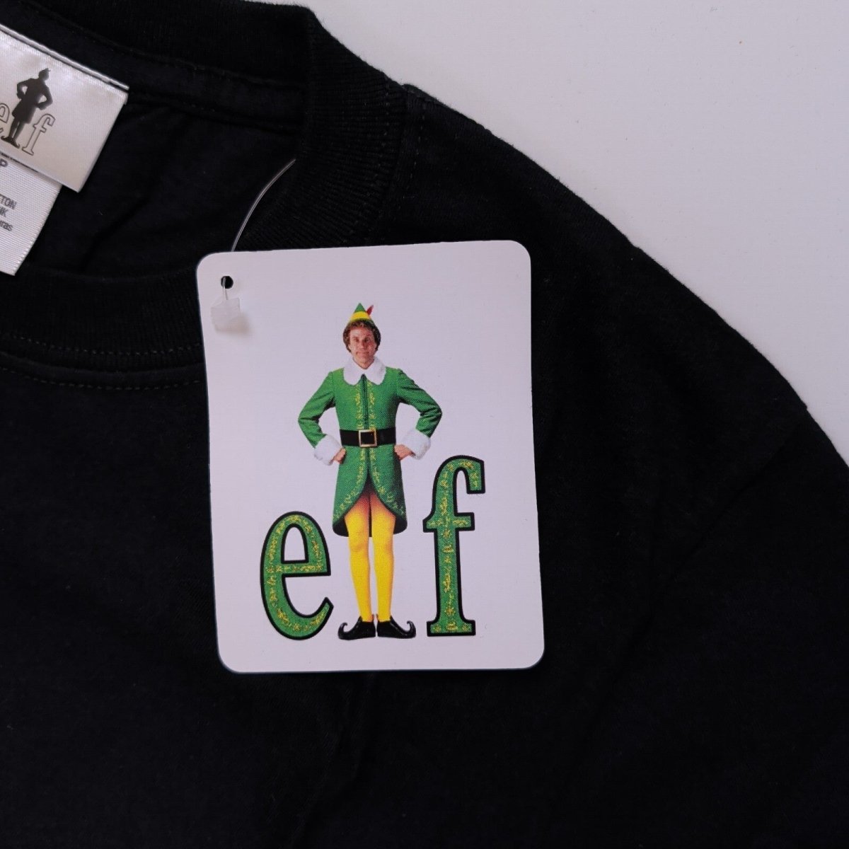 Elf Unisex Adults T-Shirt Small Black Santa's Coming Graphic 100% Cotton – product photo 3 | RewearableUK