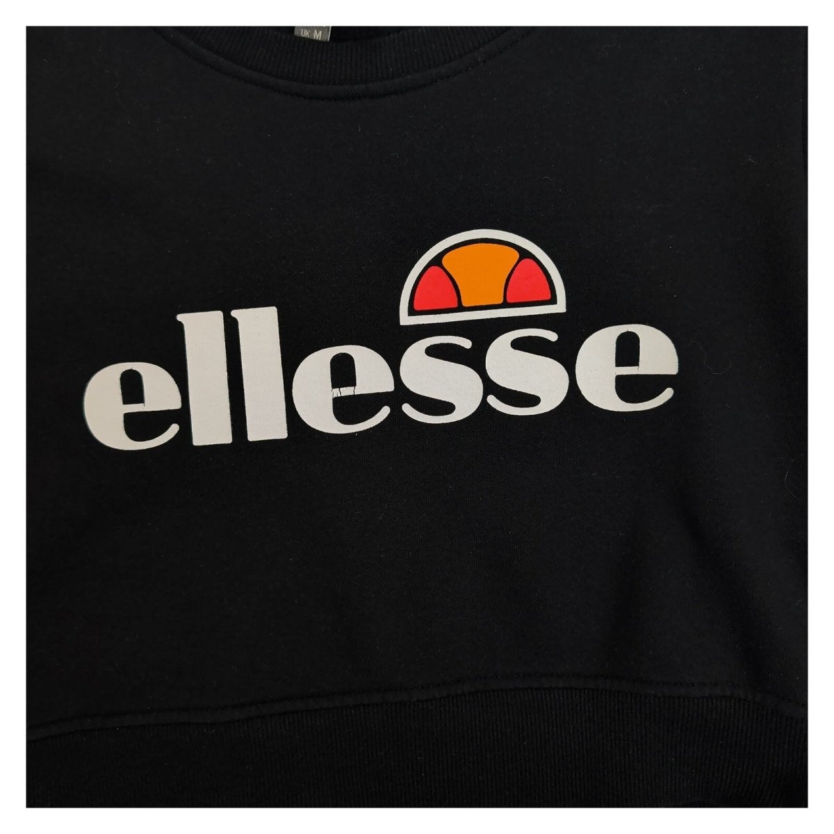 ellesse Women's Sweatshirt UK M Black Logo Cotton Polyester – product photo 4 | RewearableUK
