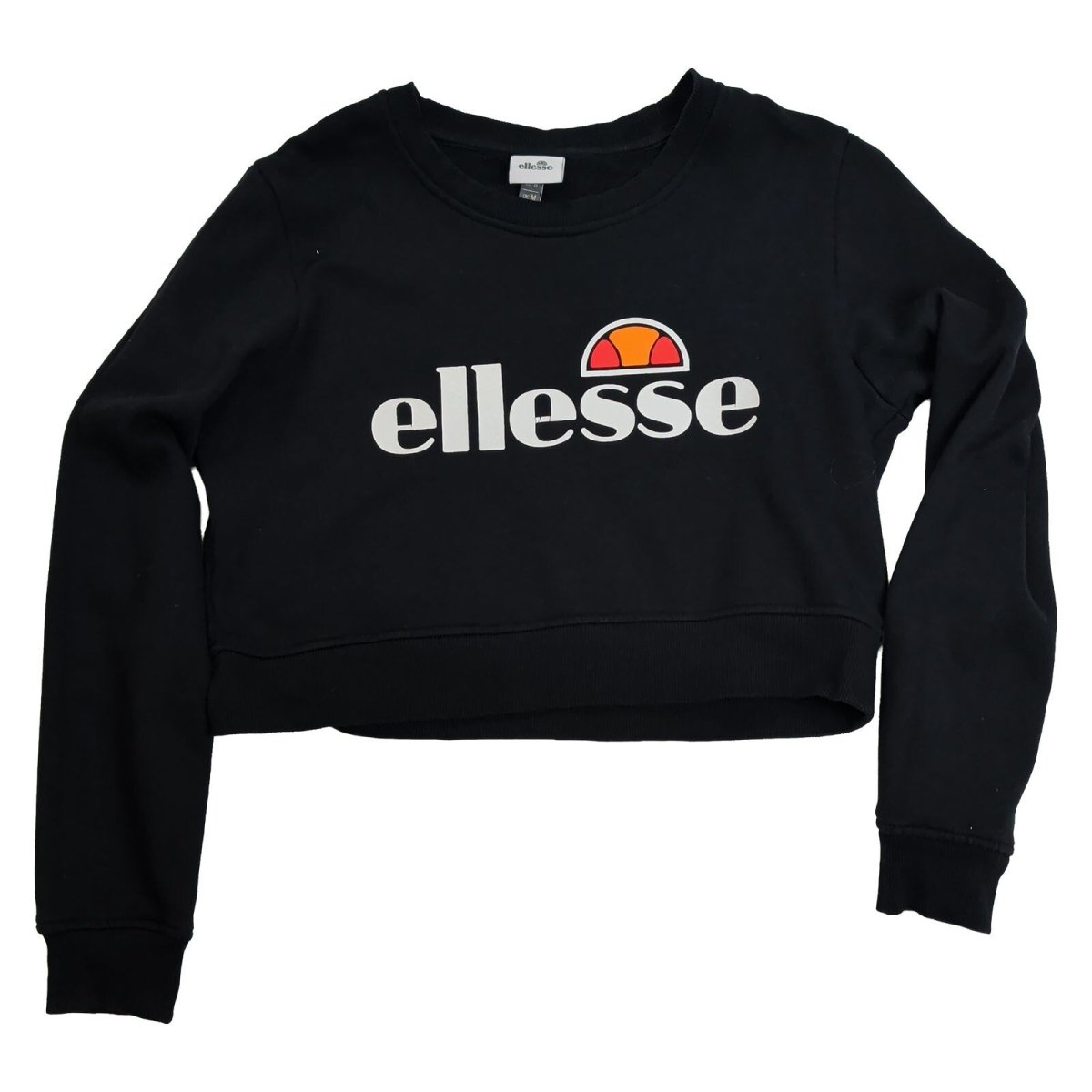 ellesse Women's Sweatshirt UK M Black Logo Cotton Polyester – product photo 2 | RewearableUK