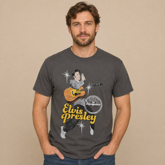 Elvis Presley Sun Records T-Shirt XL Dark Grey – product photo 1 | RewearableUK