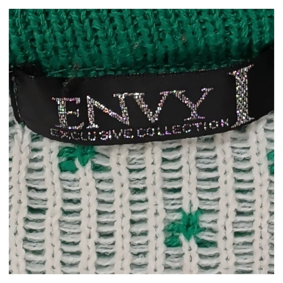 Envy Women's Christmas Jumper M Green Reindeer 3D Pom-Pom Knit – Christmas Jumper product photo 3 | RewearableUK