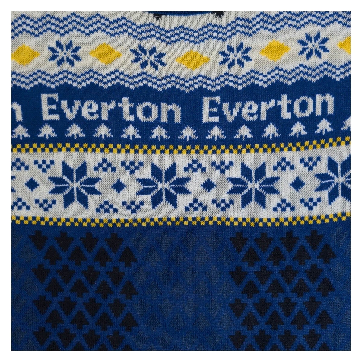 Everton FC Boys Christmas Jumper Age 12-13 Blue Fair Isle Football Knit – Christmas Jumper product photo 2 | RewearableUK