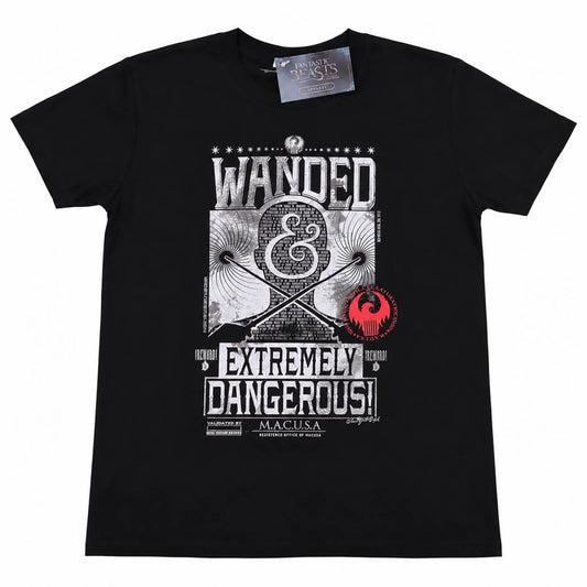 Fantastic Beasts MACUSA Wanted Unisex Black Graphic T-Shirt L New with Tags – product photo 2 | RewearableUK
